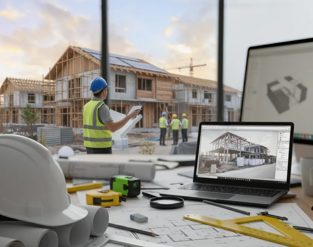 Teamarbeit auf der Baustelle